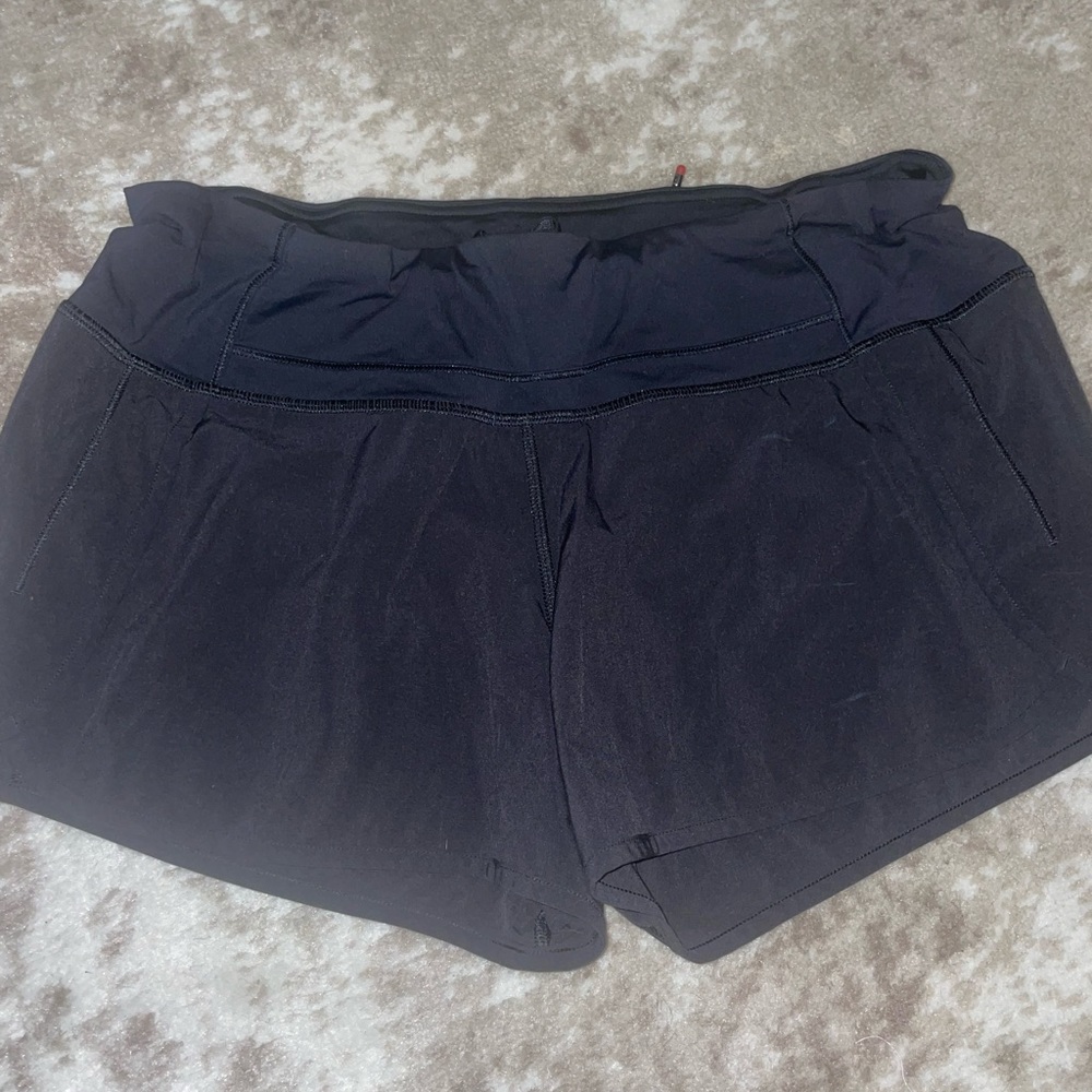 LuLuLemon black running shorts